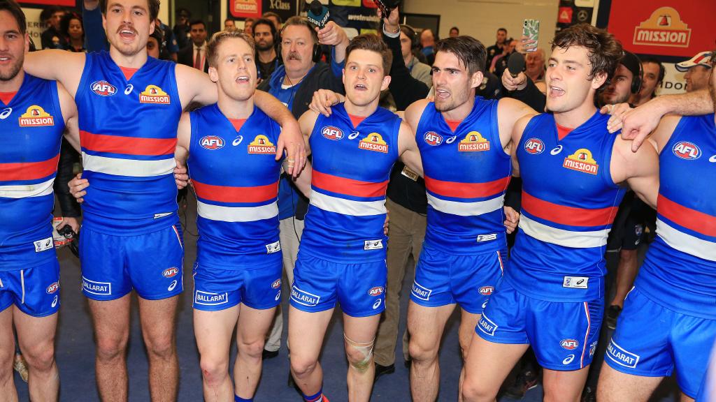 The Bulldogs finished the home and away season full of running. Picture: Mark Stewart