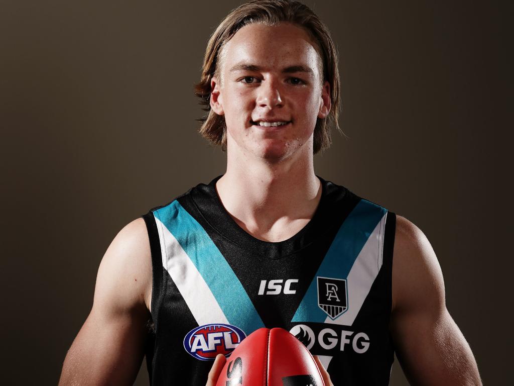 Miles Bergman was the Power’s first selection in the 2019 national draft.. Picture AAP Image/Scott Barbour