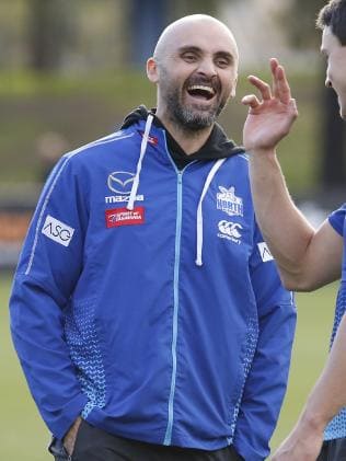 North Melbourne interim coach Rhyce Shaw is in the box seat. Pic: David Caird