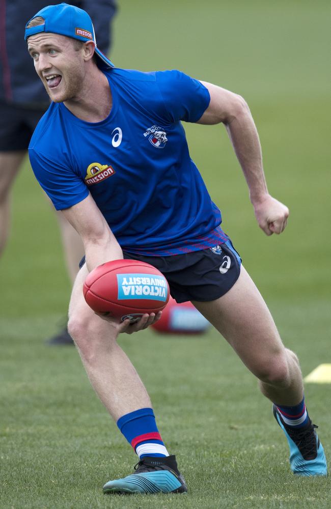 Will Hayes has hit the pre-season track on a mission. Picture: Michael Klein