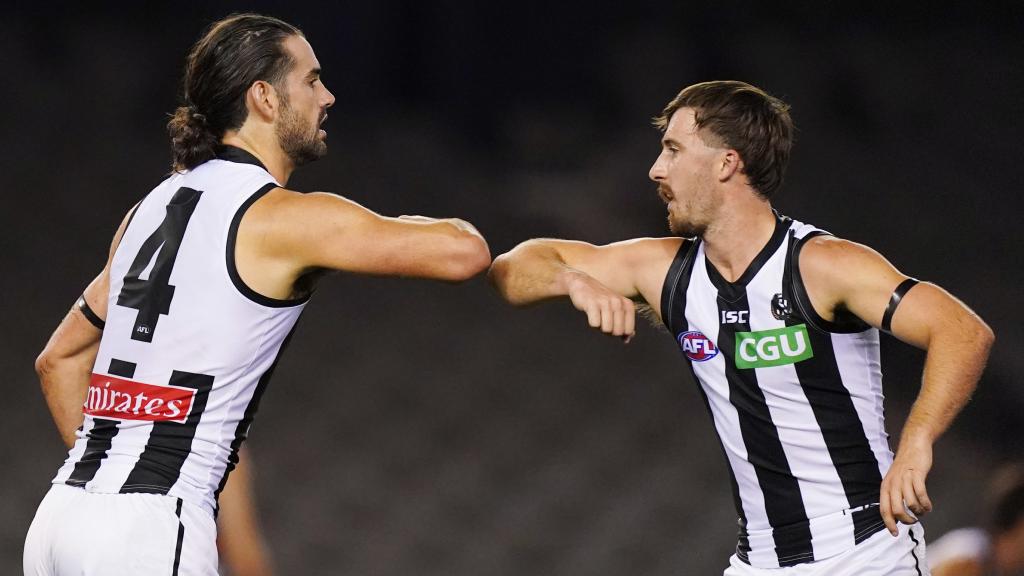 Under Malthouse’s proposal, his former club, Collingwood, would lose the four points for its Round 1 win over Western Bulldogs. Picture: AAP