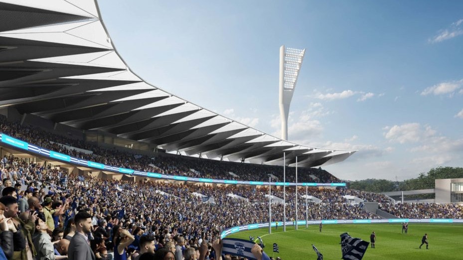 Plans for the stage 5 renovation of Geelong's Kardinia Park Stadium (GMHBA Stadium) have been revealed, with the project expected to start in September 2021.