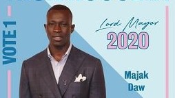 [PLAYERCARD]Majak Daw[/PLAYERCARD] in lord mayoral candidate Nick Russian’s “Bring Back Melbourne” campaign. Source: Facebook