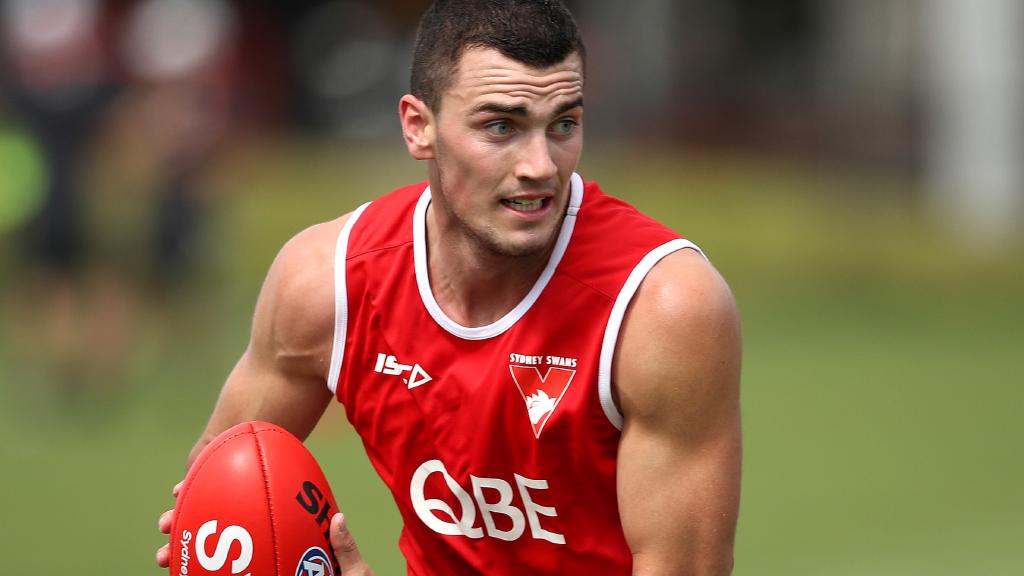 McCartin in action during a pre-season training session. Picture: Phil Hillyard