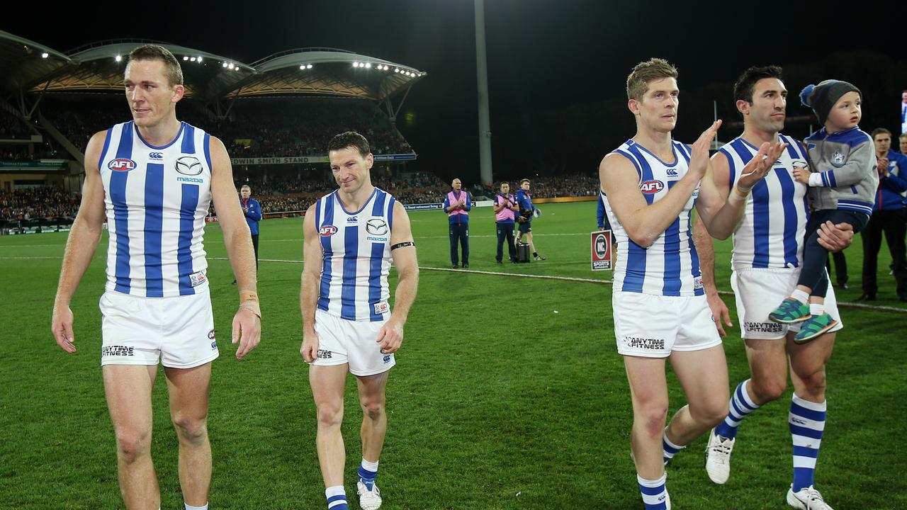 North axed some of its best and most experienced stars, including Nick Dal Santo and Brett Harvey, after the 2016 season.