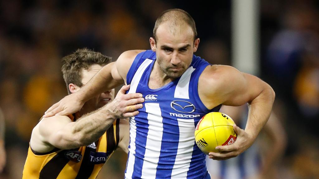 North Melbourne star Ben Cunnington prefers to keep away from the spotlight. Picture: Getty Images