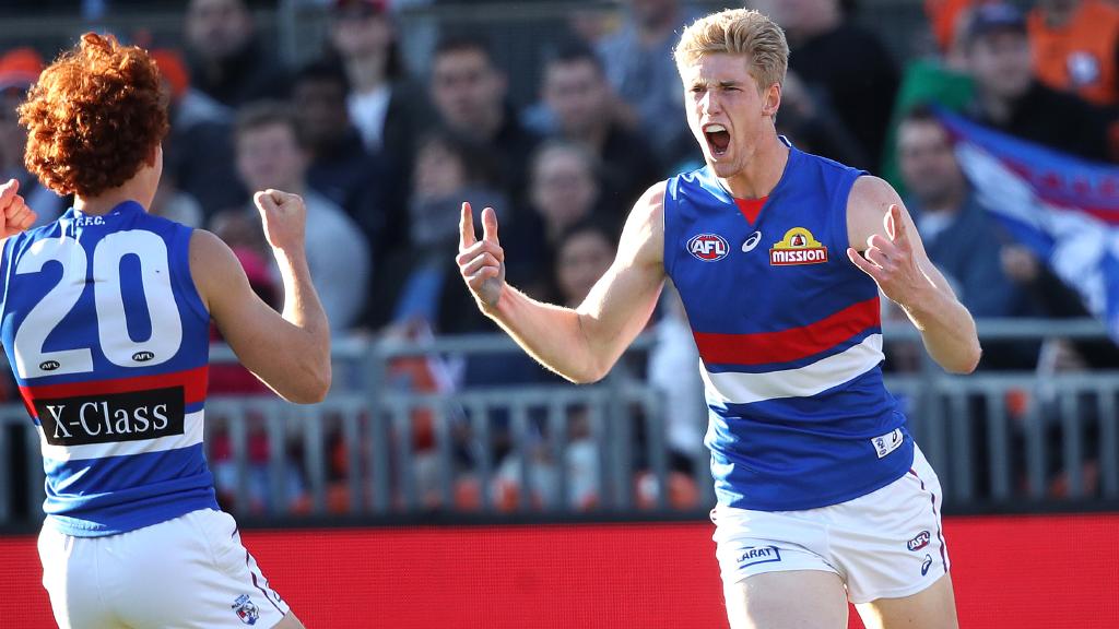 Tim English is one of the competition’s best young ruckmen. Picture: Phil Hillyard