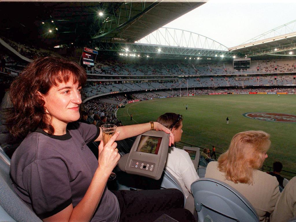 Level 2 remains a great place to watch footy from. Picture: Richard Cisar Wright