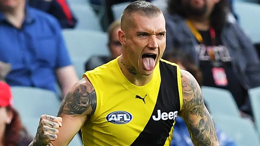 Dominant Dustin Martin helped the Tigers shore up a top-four finish. Picture: Getty Images