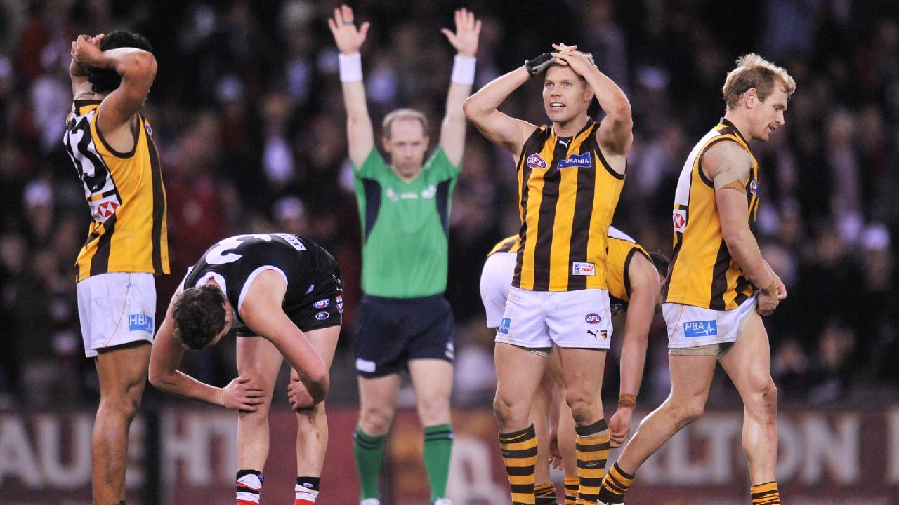 Hawthorn and St Kilda drew in 2010.