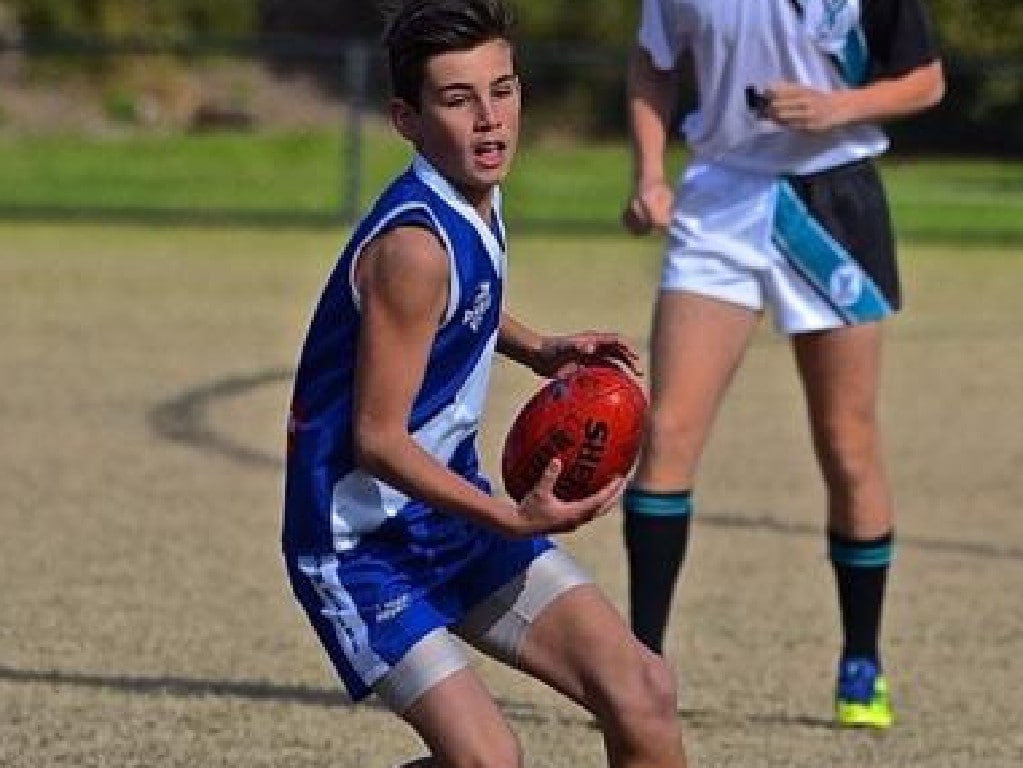 Nick Daicos in action for Kew Rovers.