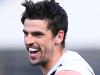 MELBOURNE, AUSTRALIA - AUGUST 10: Scott Pendlebury of the Magpies celebrates kicking a goal during the round 21 AFL match between the Melbourne Demons and the Collingwood Magpies at Melbourne Cricket Ground on August 10, 2019 in Melbourne, Australia. (Photo by Quinn Rooney/Getty Images)