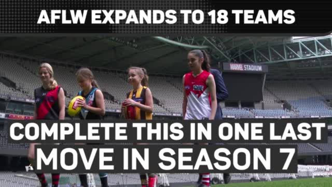 AFLW expands to 18 teams