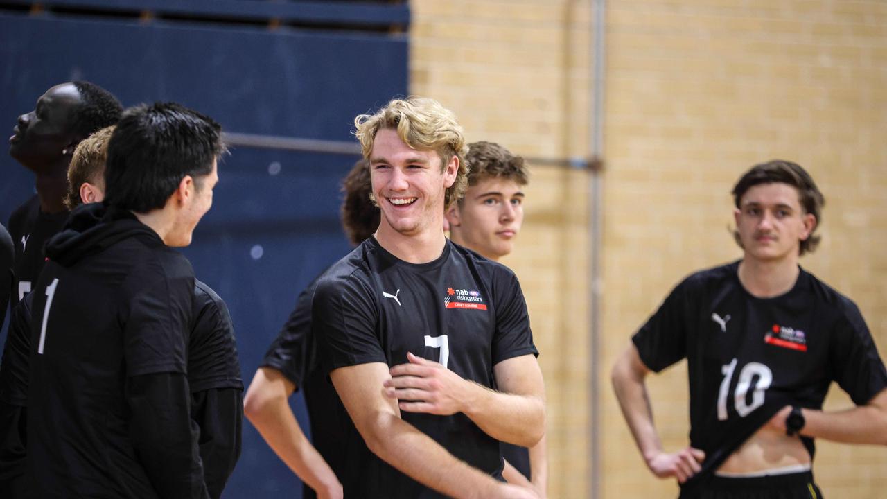 Jason Horne-Francis (middle) has received high praise from an experienced North Melbourne recruiter. Picture: Russell Millard