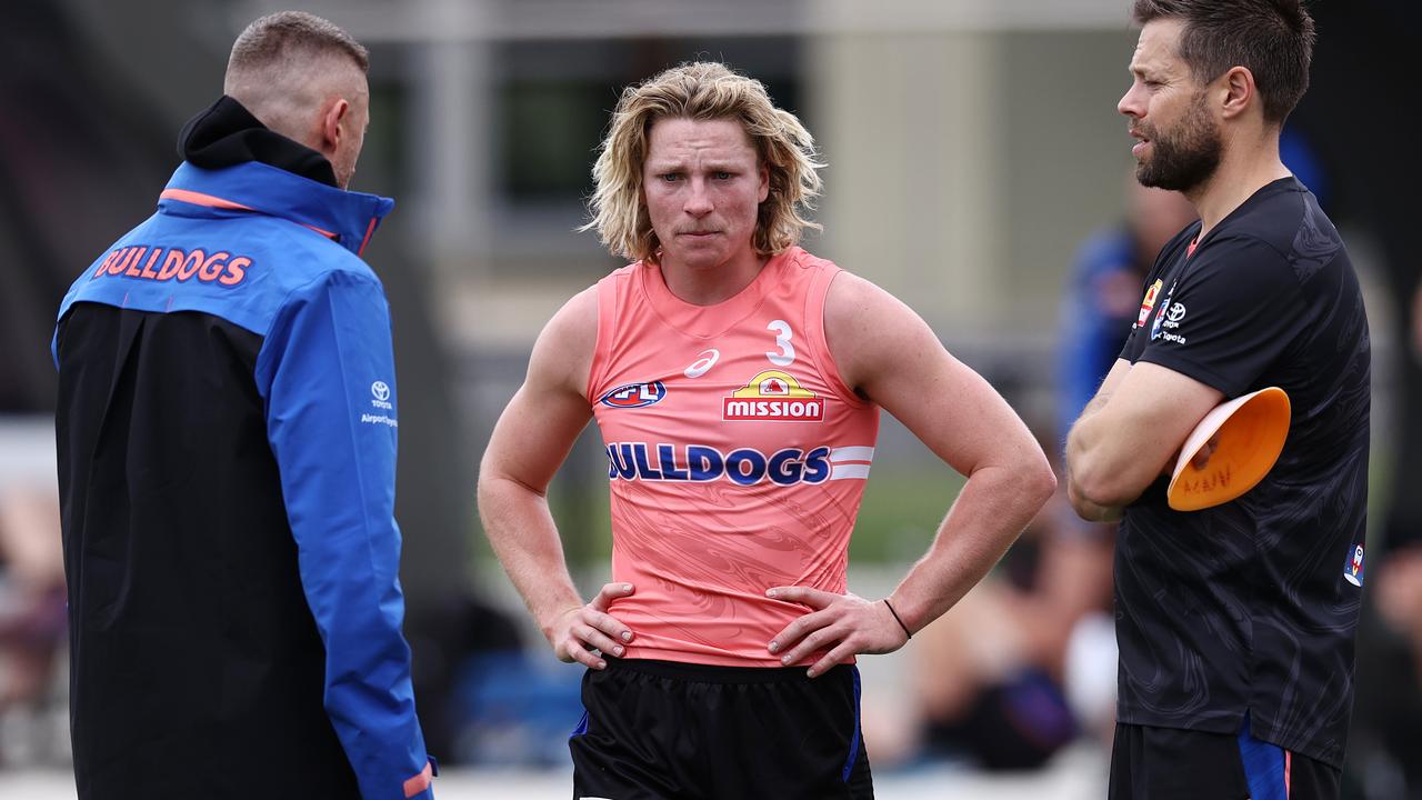 Western Bulldogs forward Cody Weightman is in a race against time to be ready for Round 1. Picture: Michael Klein