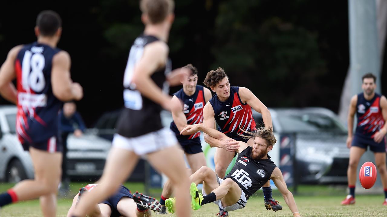 The Blues season is back on track following Saturday’s win. Picture: Steve Tanner