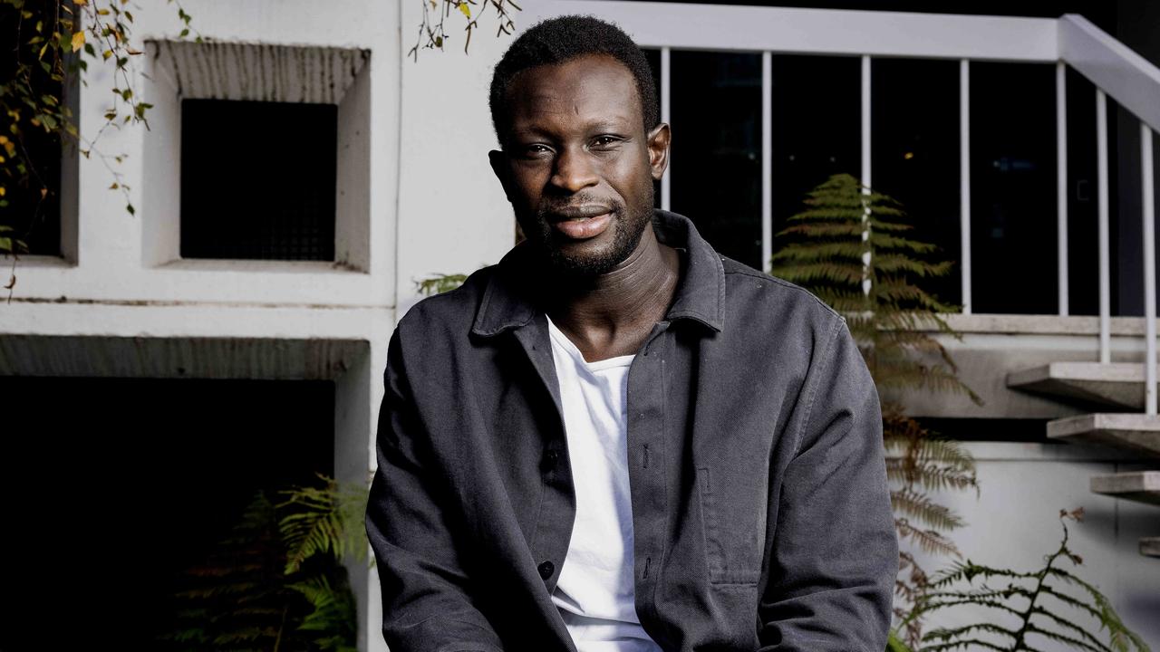 Majak Daw is finally happy and at peace after a suicide attempt in 2018. Picture: Nicole Cleary