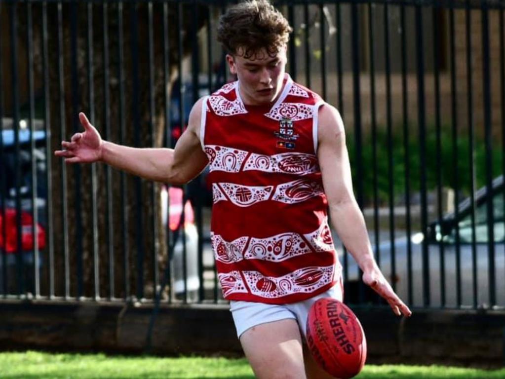 PAC's Kane McAuliffe was a star of the First XVIII college footy competition this year. Picture: Supplied