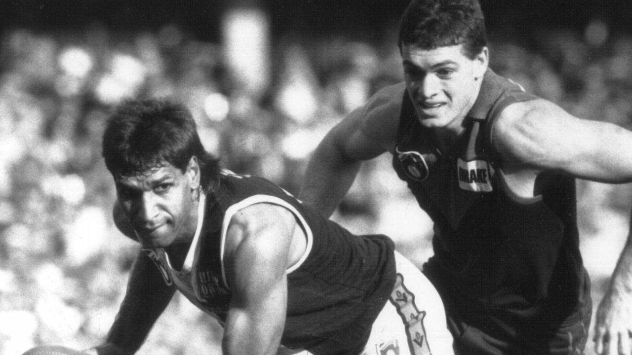 Jimmy Krakouer during his time with St Kilda back in 1990.