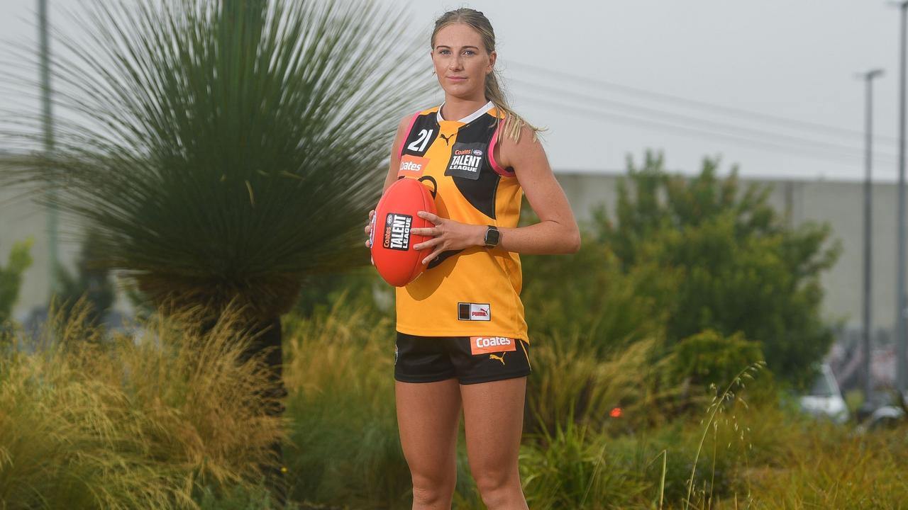 Mikayla Williamson has speed to burn. Picture: Morgan Hancock/AFL Photos