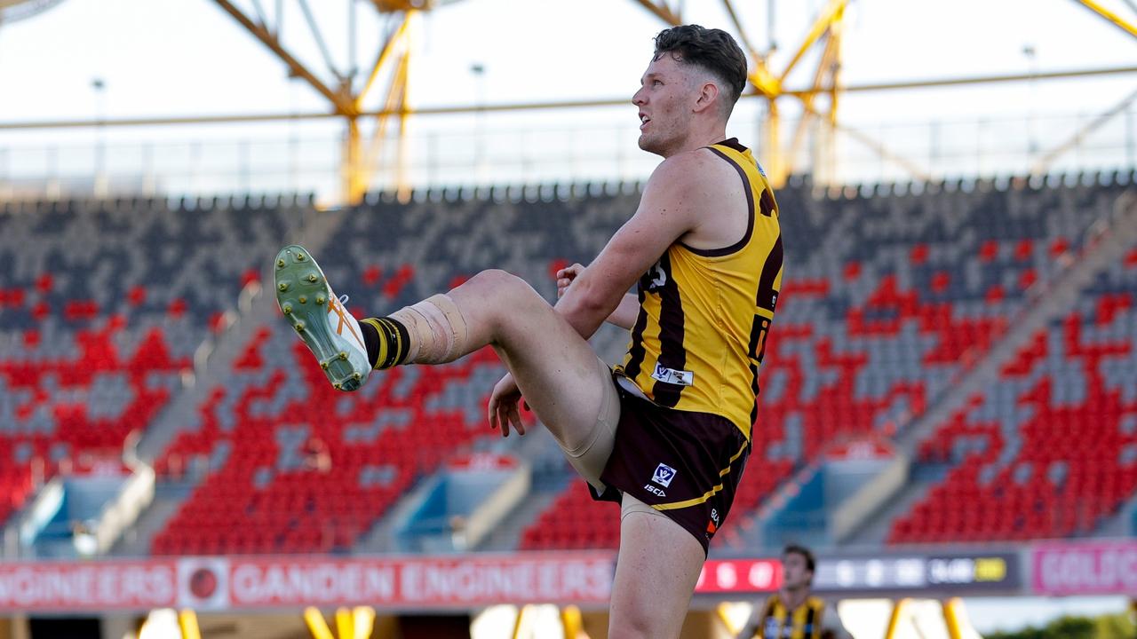 Jacob Koschitzke will be out to become the perfect partner for Tom Lynch in Richmond’s attack. Picture: Russell Freeman/AFL Photos