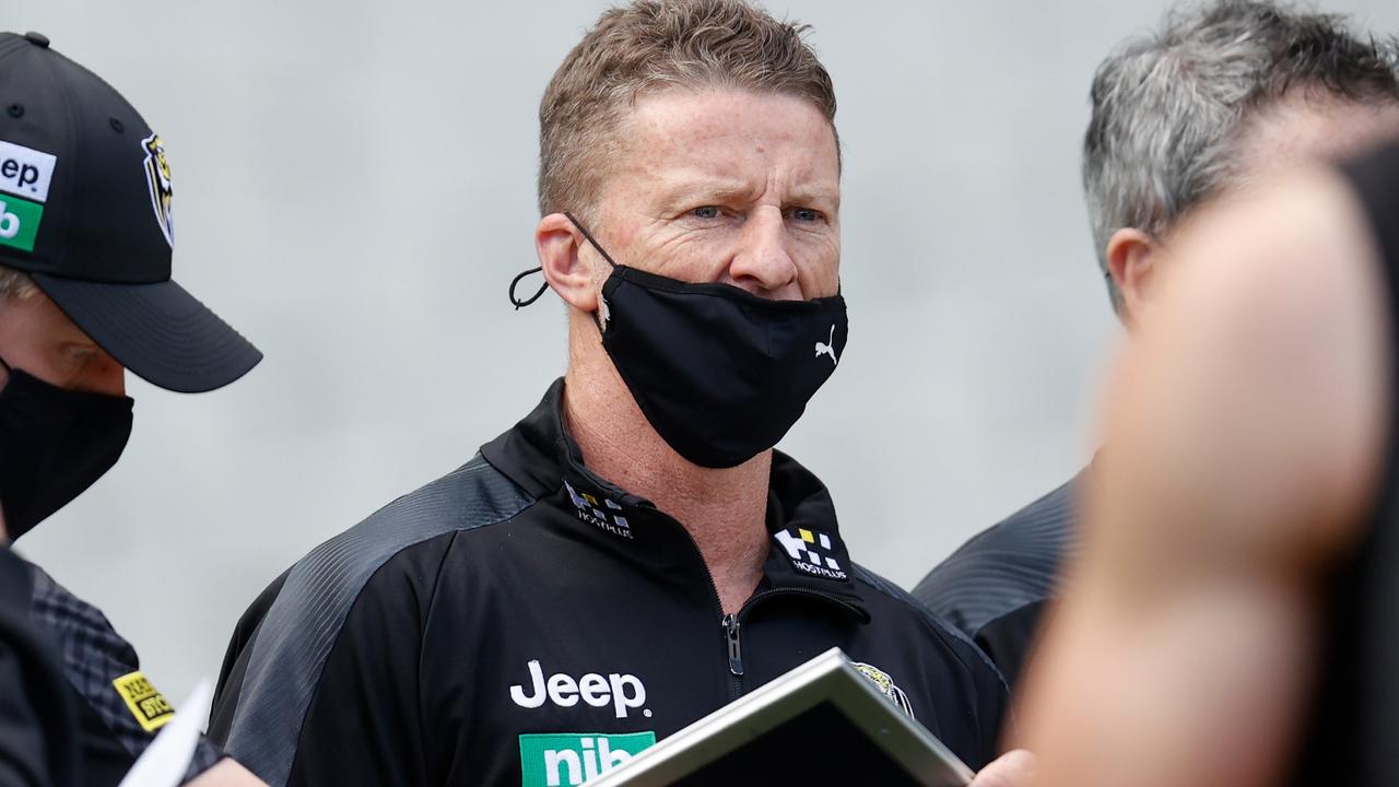 Like his team, Damien Hardwick had a tough 2021. Picture: Michael Willson/AFL Photos via Getty Images
