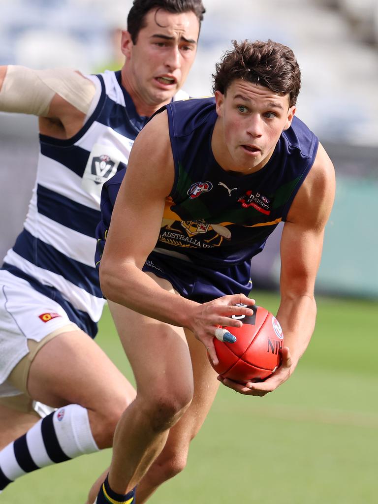 Callaghan in action for the AFL Academy earlier this year. Picture: Michael Klein