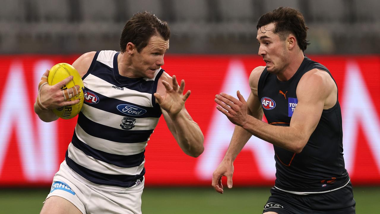 Clayton said Horne-Francis possesses the power-endurance traits of Patrick Dangerfield. Picture: Paul KaneGetty Images)