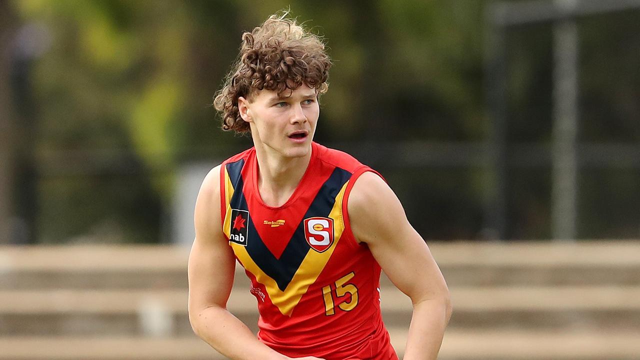 Jaiden Magor in action for South Australia. Picture: Sarah Reed/AFL Photos