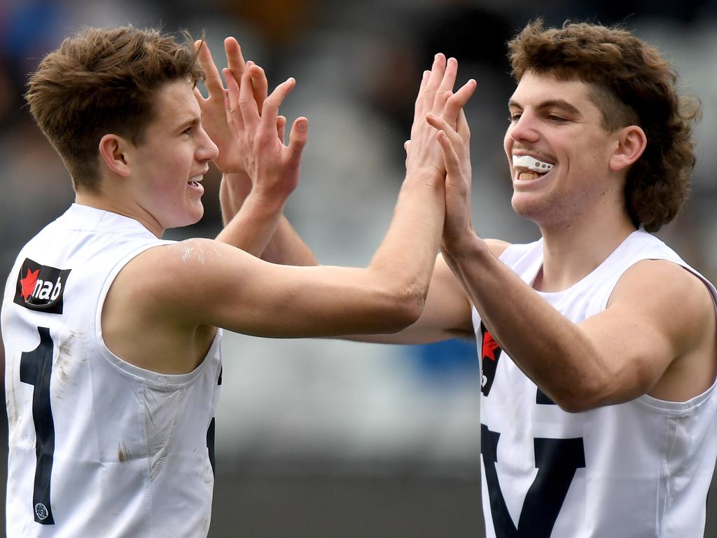 Jacob Konstanty impressed for Vic Country U17s. Picture: Morgan Hancock/AFL Photos via Getty Images