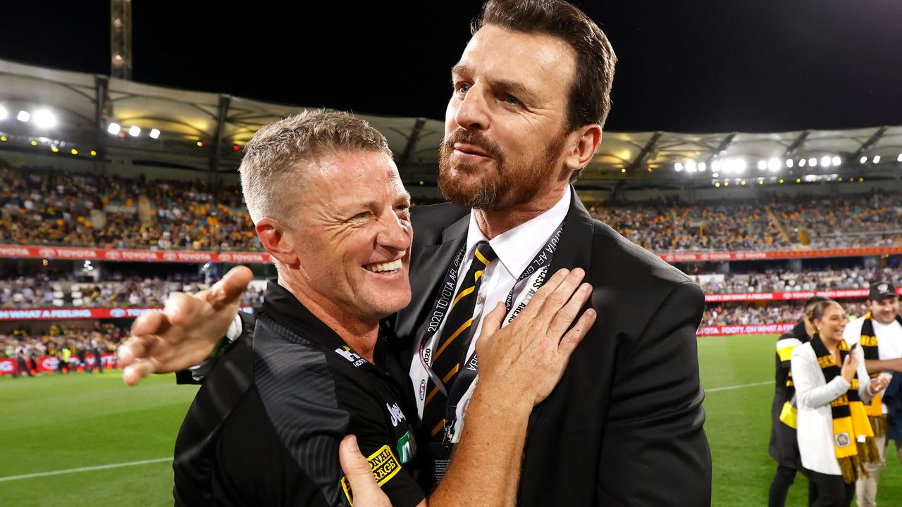 Damien Hardwick and Brendon Gale are making this winning feeling a regular thing.