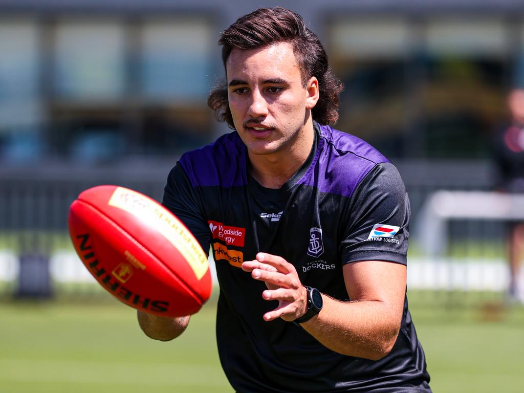 Sam Stubbs is ready to make the most of his opportunity at Freo. Picture: Fremantle FC