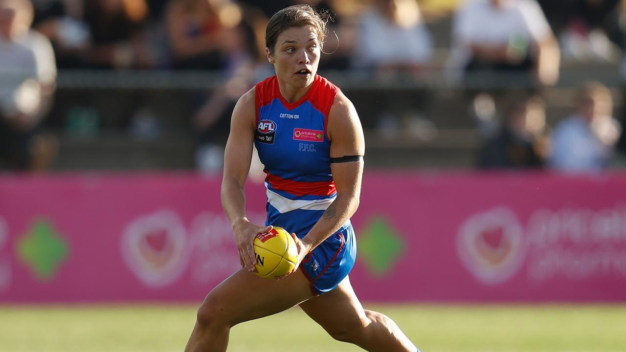 Bulldogs captain Ellie Blackburn is in isolation. Picture: Michael Willson/AFL Photos/Getty