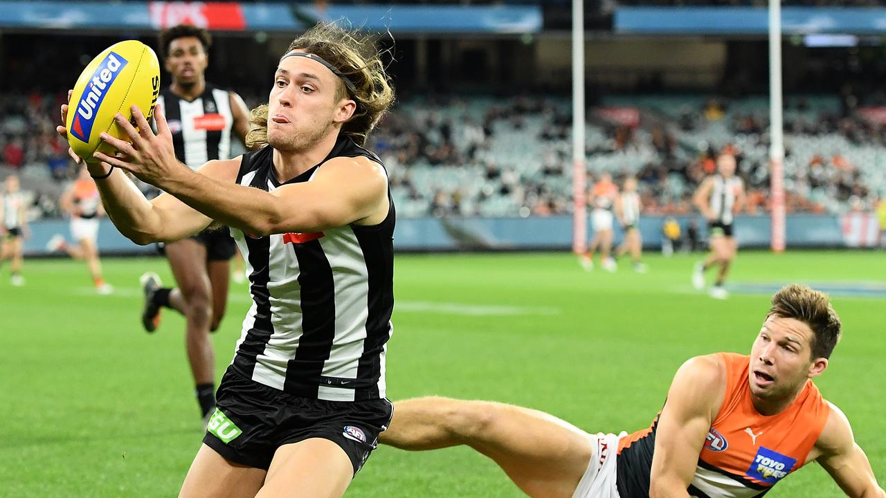 The time has come to at least try Darcy Moore up forward in 2021. Picture: Quinn Rooney/Getty Images