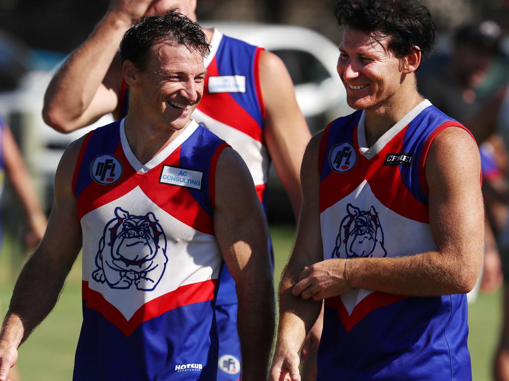 The Harvey brothers now play together for North Heidelberg. Picture: Michael Klein