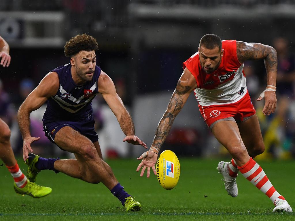 Logue has played on some greats of the game. Picture: Daniel Carson/AFL Photos via Getty Images