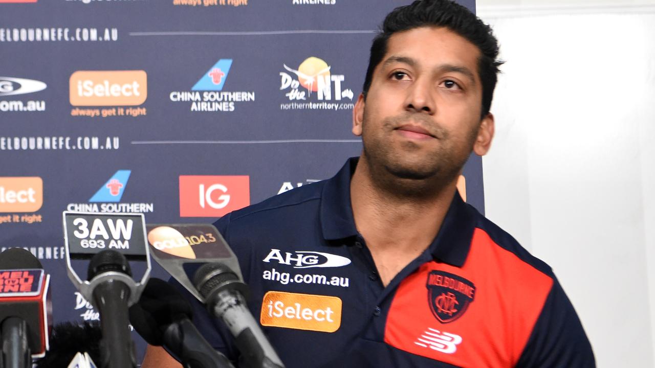 Melbourne’s club doctor Zeeshan Arain, pictured in 2017. Picture: Tony Gough