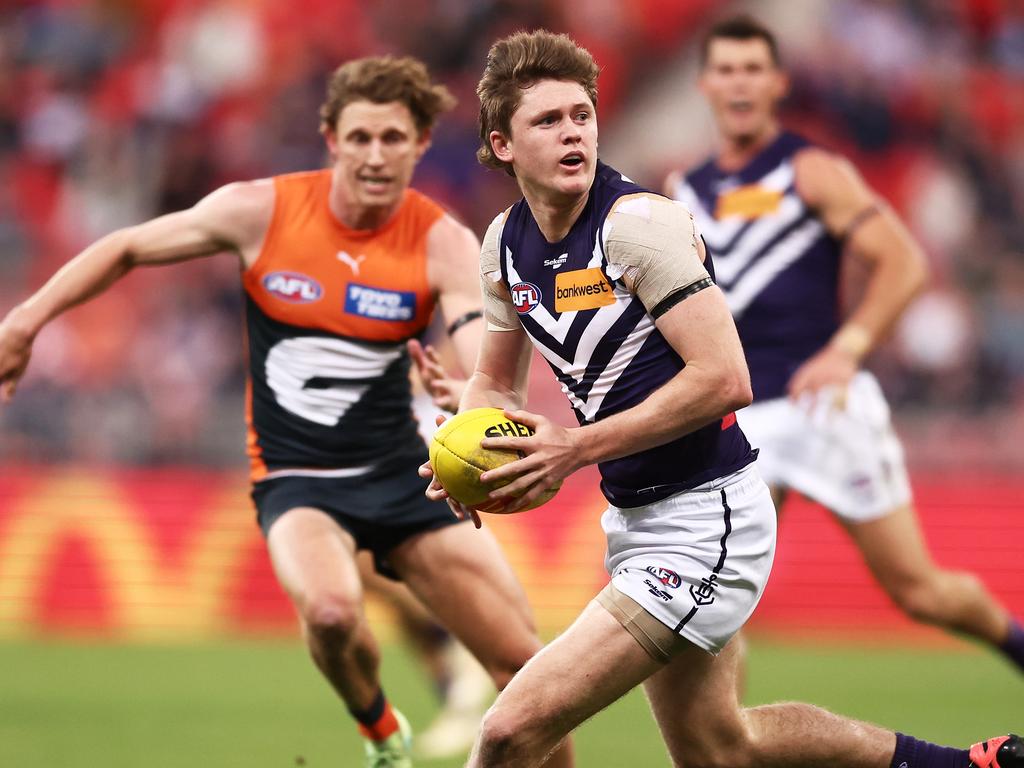 Nathan O'Driscoll is a candidate for the wing spot. Picture: Matt King/AFL Photos/via Getty Images