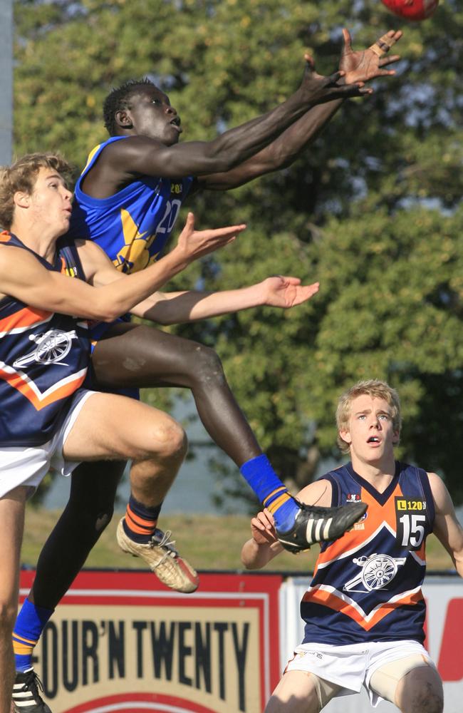 Daw playing for the Western Jets in the TAC Cup. He loved feeling part of a team. Picture: Supplied