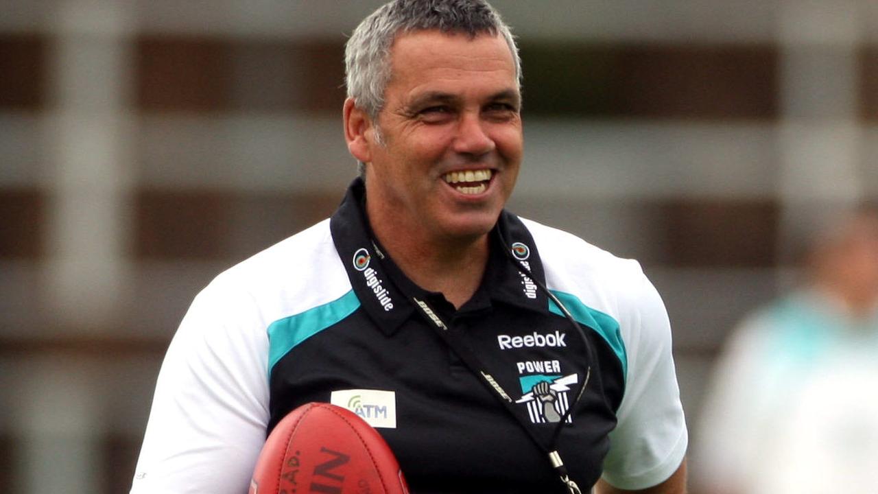 Mark Williams during his stint as Port Adelaide coach.