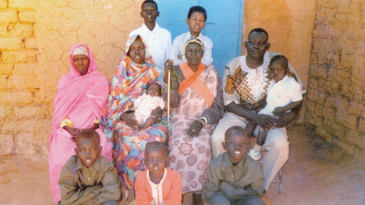 Daw at his grandmother Nyluke’s baptism, in Khartoum. Picture: Supplied