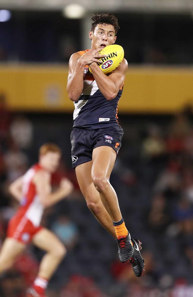 [PLAYERCARD]Jye Caldwell[/PLAYERCARD] was taken by the Giants at pick 11 in the ‘Super Draft’ of 2018. Picture: Matt King/Getty Images