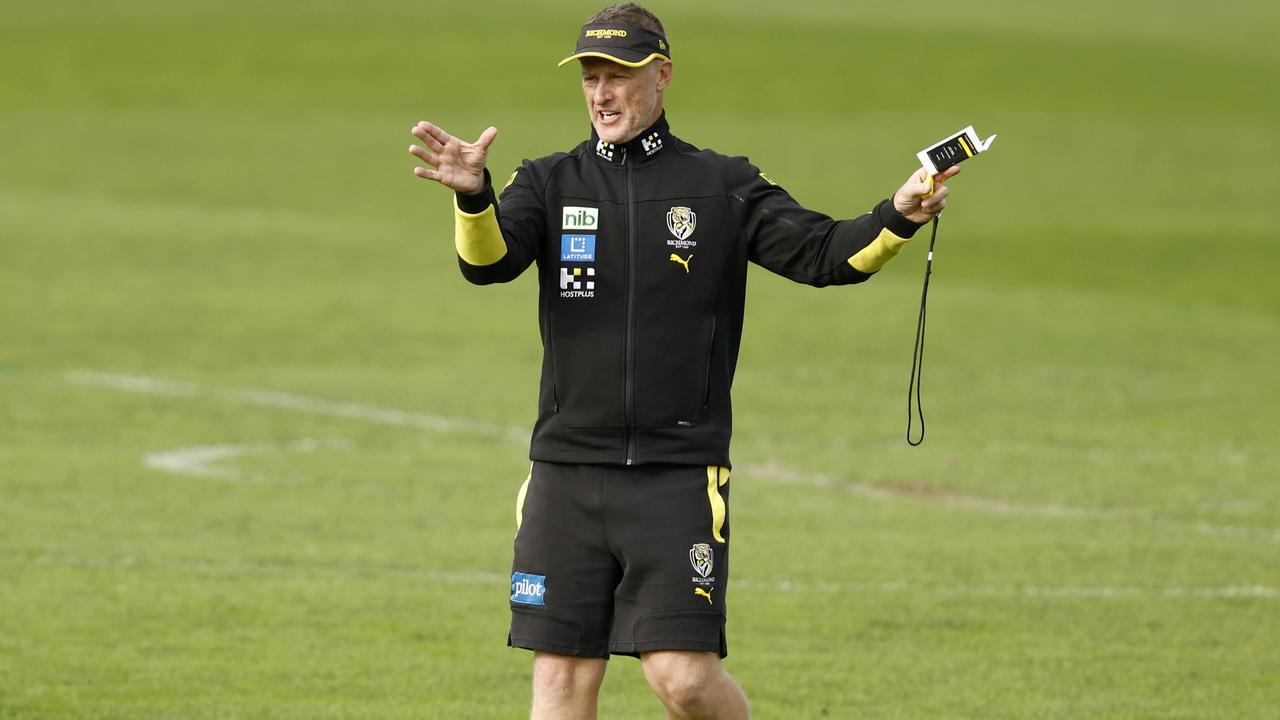 Damien Hardwick has the Tigers on track. Picture: Getty Images