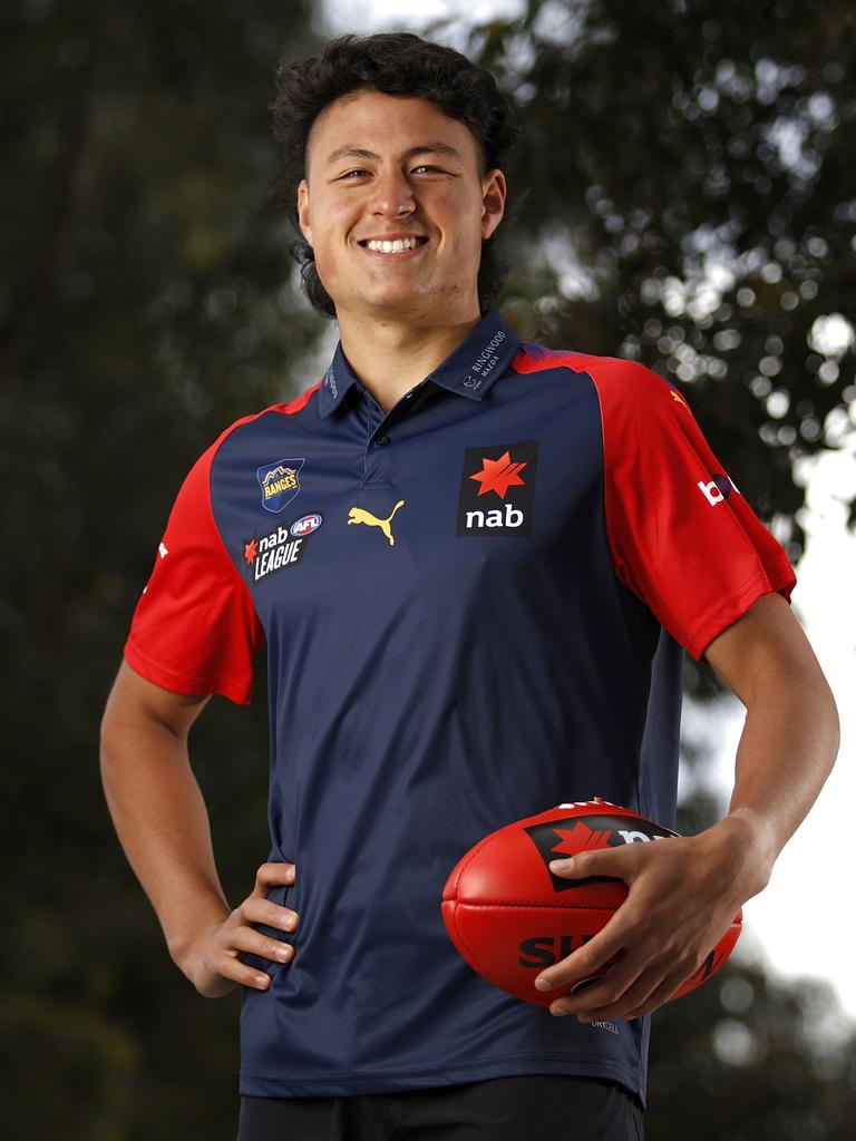 Connor Downie already has the size of an AFL footballer.