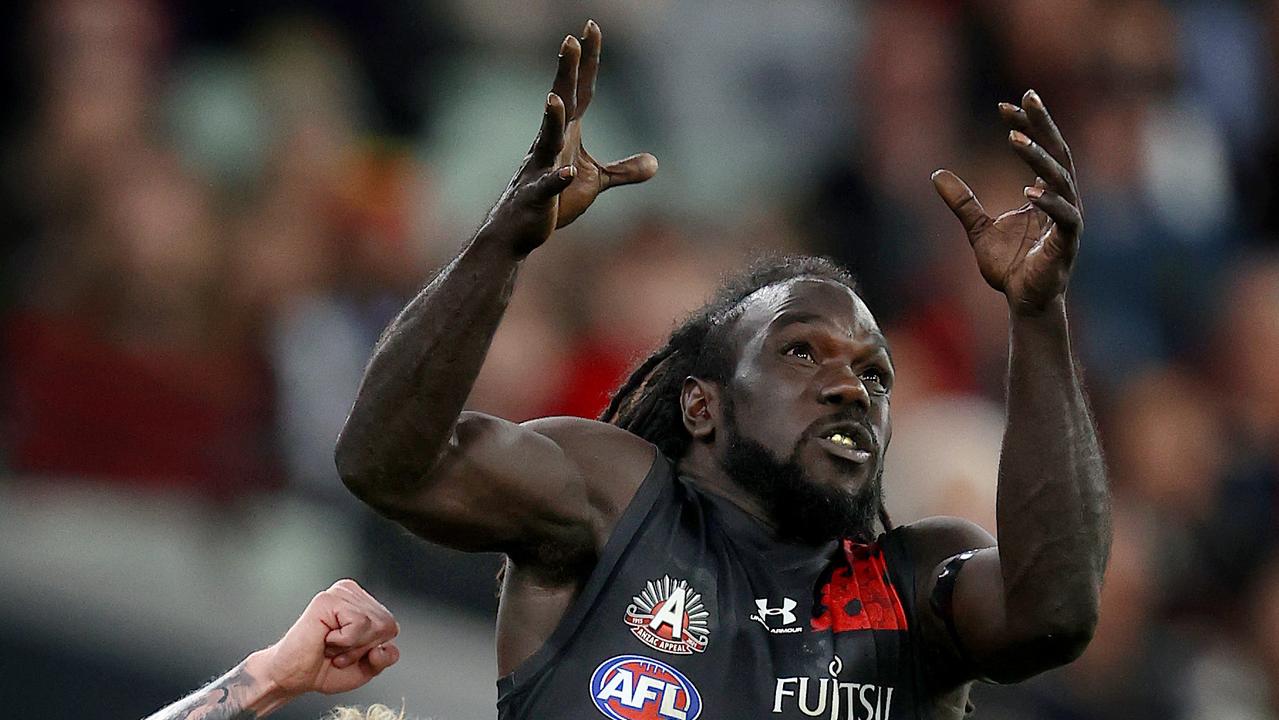 Anthony McDonald-Tipungwuti shows off his mercurial skills against the Pies at the MCG. Picture: Michael Klein