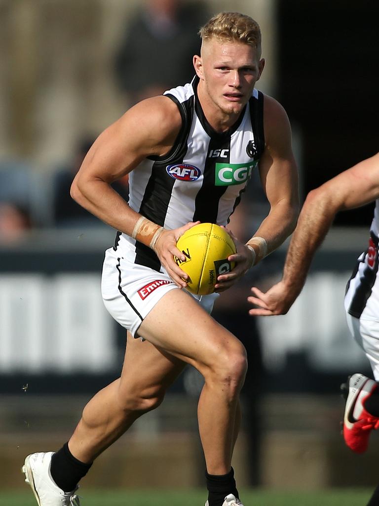 Treloar in action for his old club.