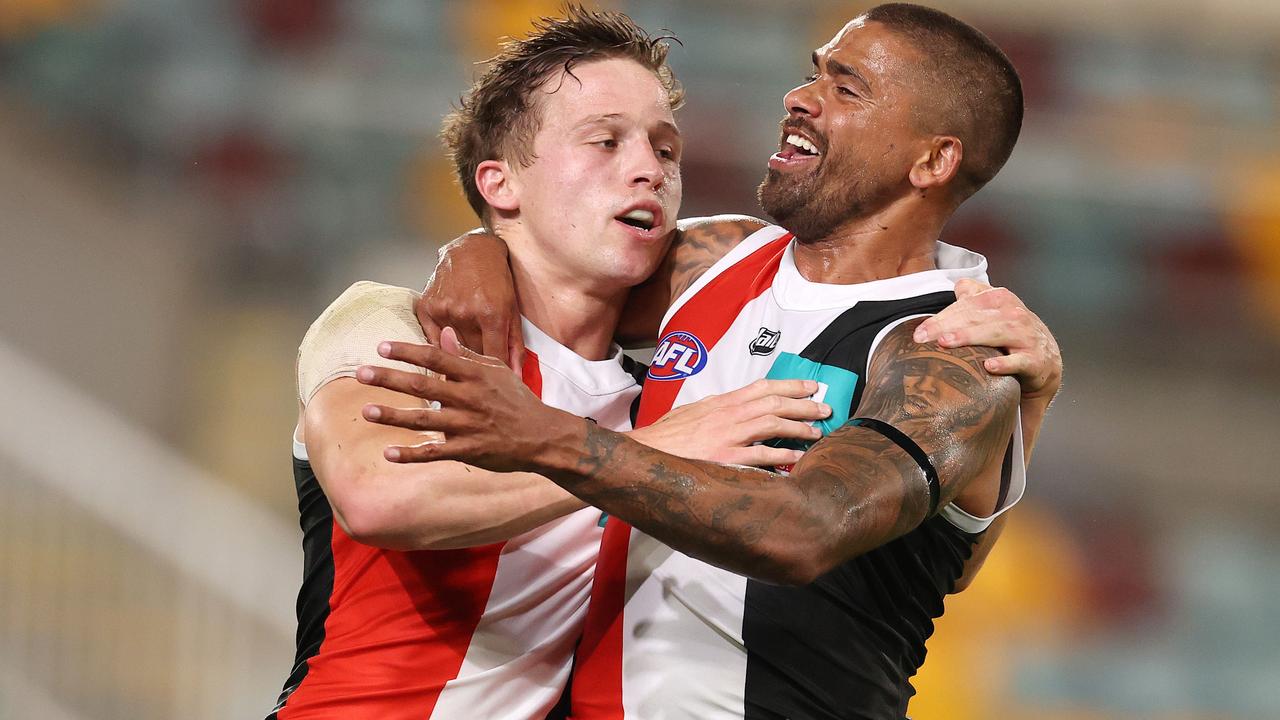 Bradley Hill and Jack Billings were St Kilda’s regular wingmen in the first month of the season.