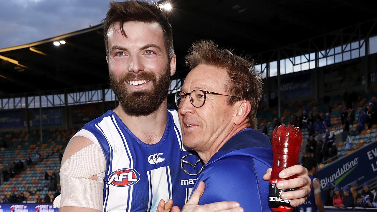 [PLAYERCARD]Luke McDonald[/PLAYERCARD] and coach David Noble have won the respect of the AFL. Picture: AFL Photos/Getty Images