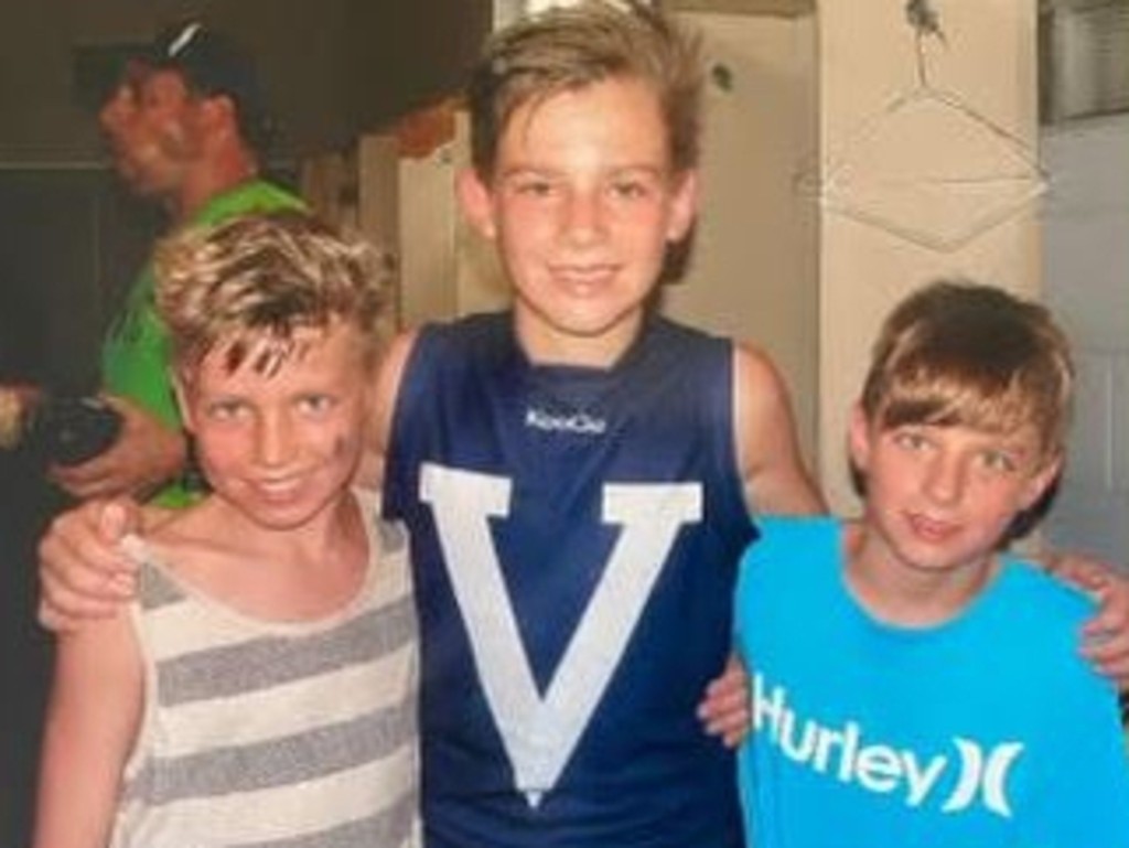 Jai, Caleb and Liam Serong. Picture: Supplied