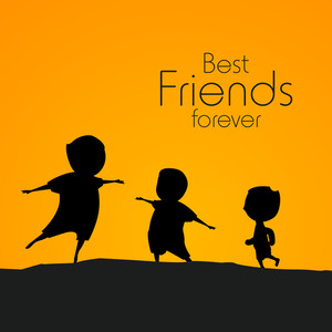 happy-friendship-day-concept-with-silhouette-of-happy-kids-on-orange-backgr_mJt6K4_thumb.jpg